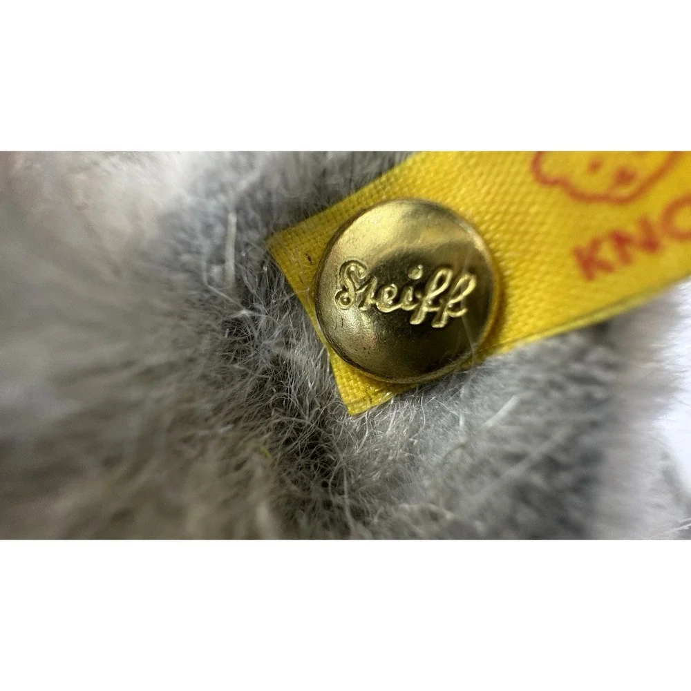 Steiff Cat‎ Whiskas Mom Cat Standing Gray Plush Original Ear Tag 075875